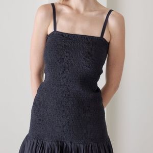 LAUDE the Label Fitted Smocked Dress in Black